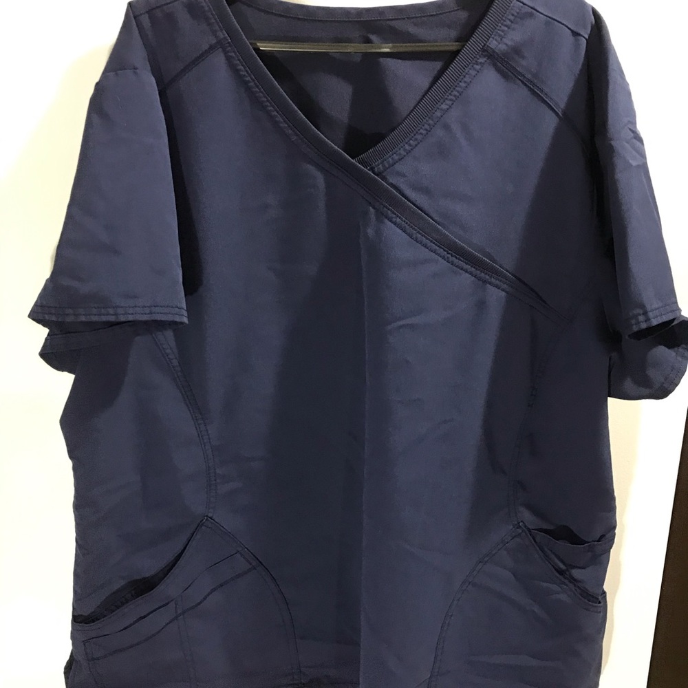 Plus sized scrub top